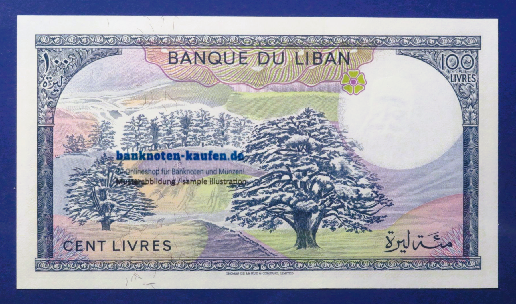Libanon, 100 Livres, 1988, kassenfrisch (UNC), P-66d