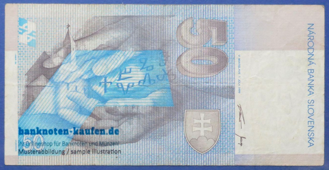 Slowakei, 50 Korun, 1999, gebraucht (USED / F), P-21c