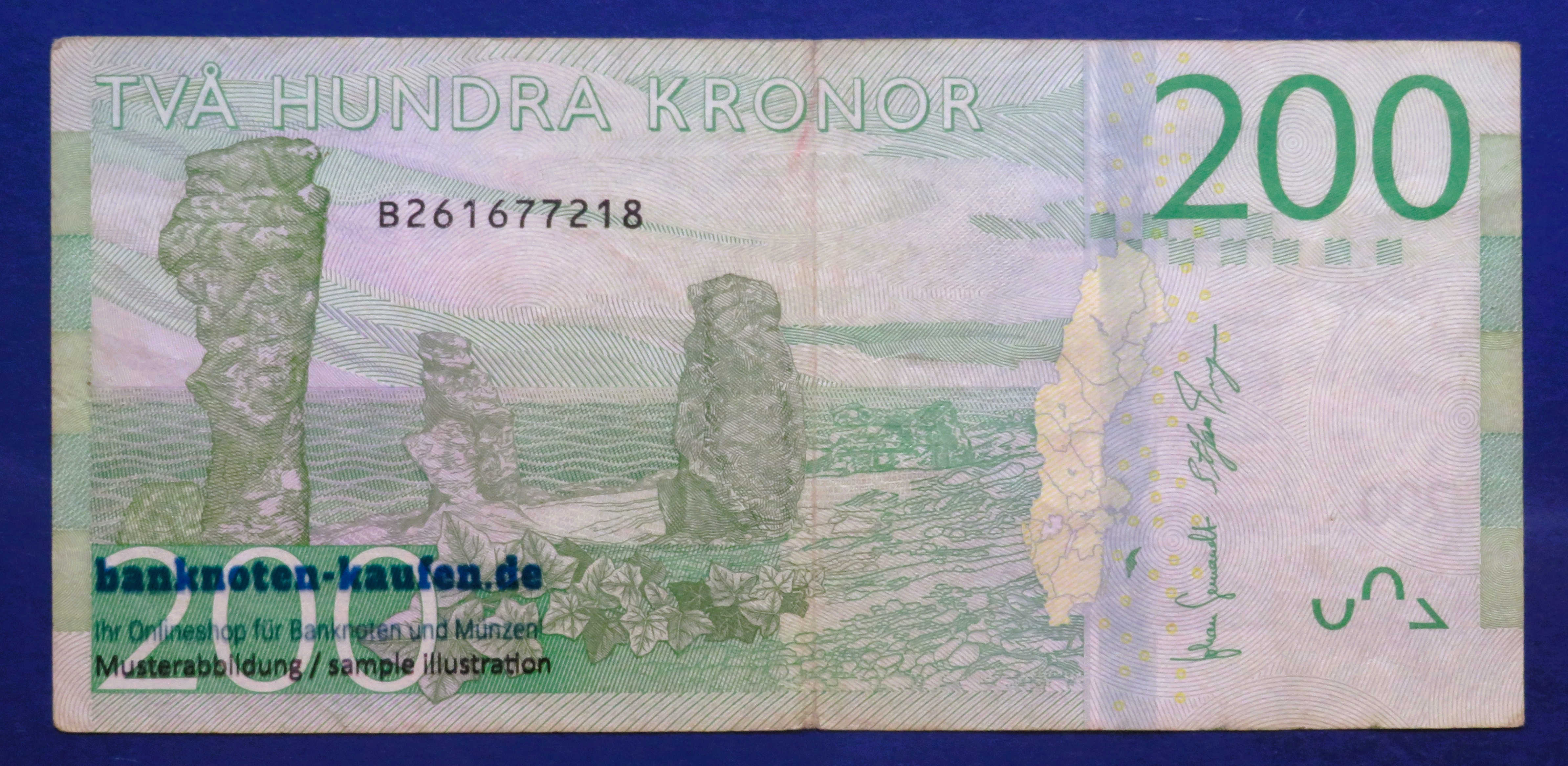 Sweden, 200 Kronor, 2015ND, circulated (USED / VF-), P-72