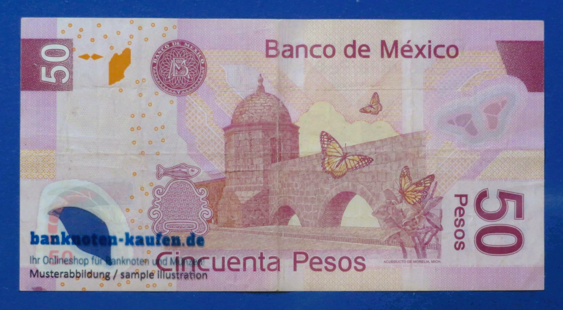 Mexiko, 50 Pesos, 2005, gebraucht (USED / VF), Polymer, P-123