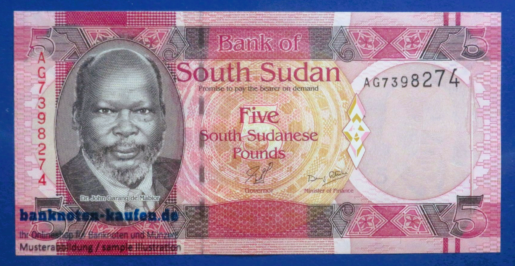 South Sudan, 5 Pounds, 2011, uncirculated (UNC), P-6