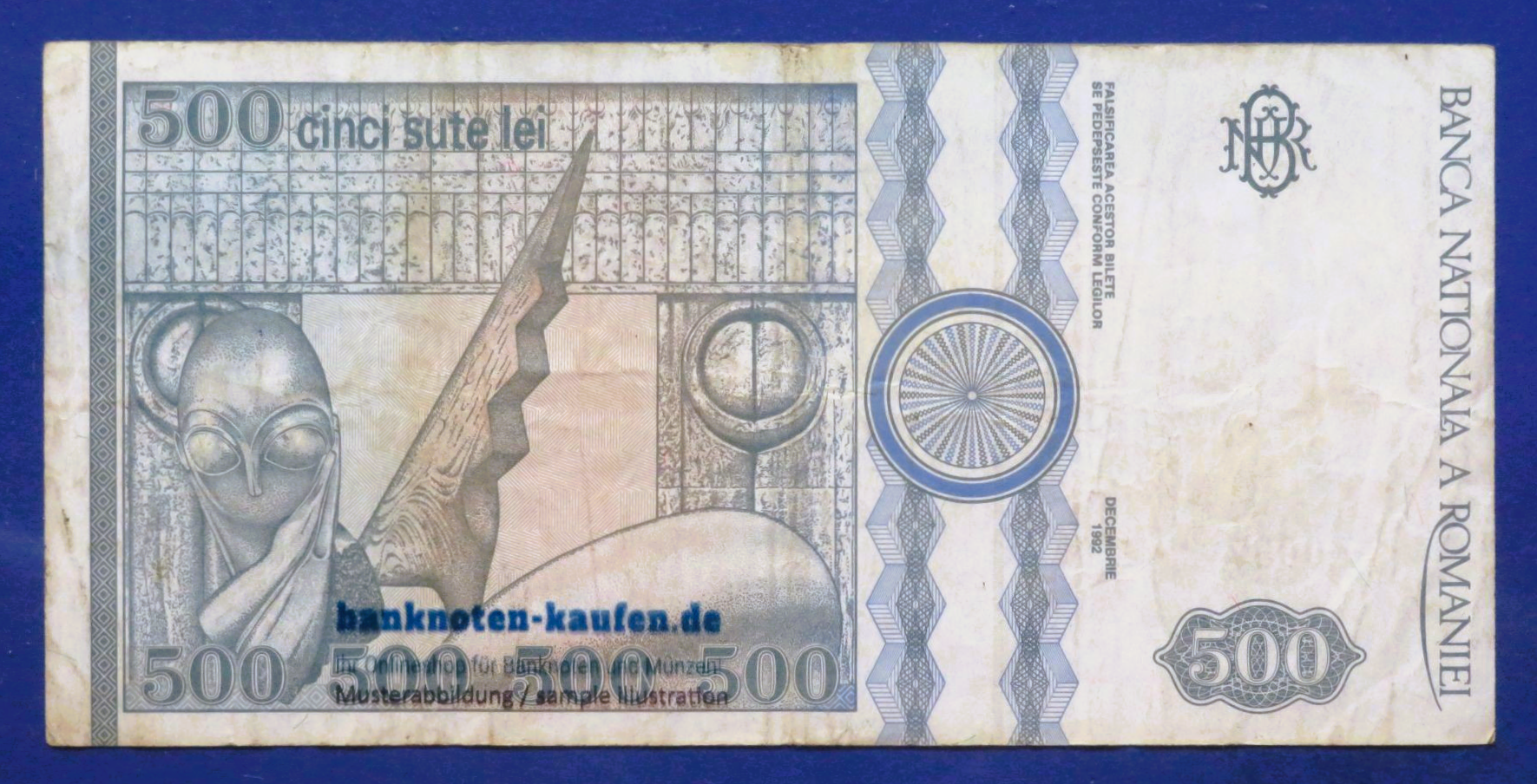 Romania, 500 Lei, 1992, circulated (USED / VF), P-101b
