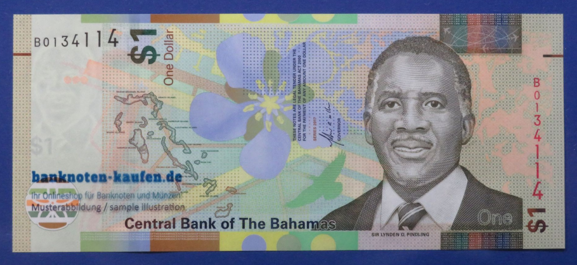 Bahamas, 1 Dollar, 2017, uncirculated (UNC), P-77