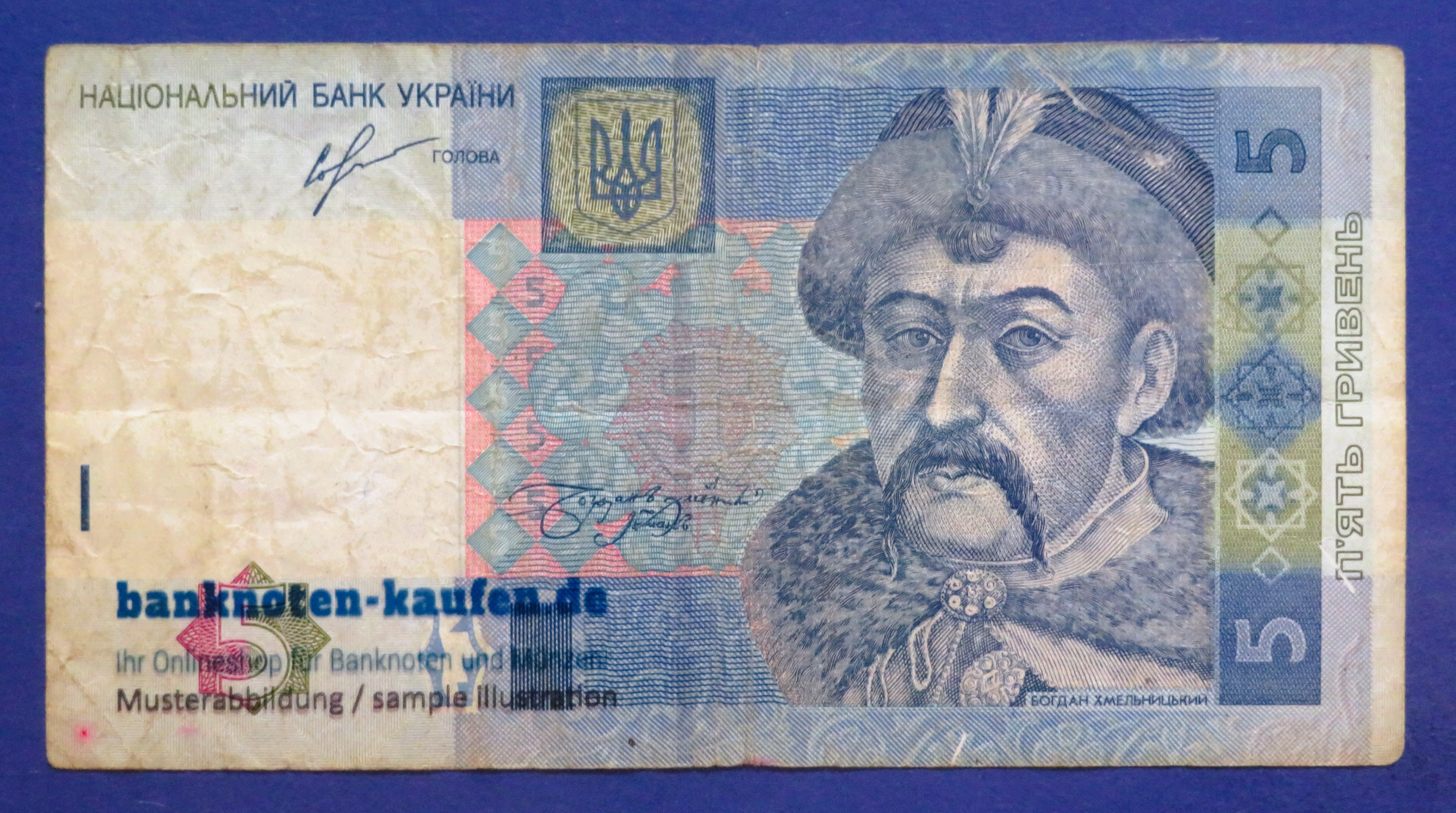 Ukraine, 5 Hryven, 2013, circulated (USED / F), P-118d
