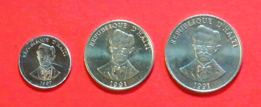Haiti, 5/20/50 Centimes, 1991+, uncirculated (UNC)