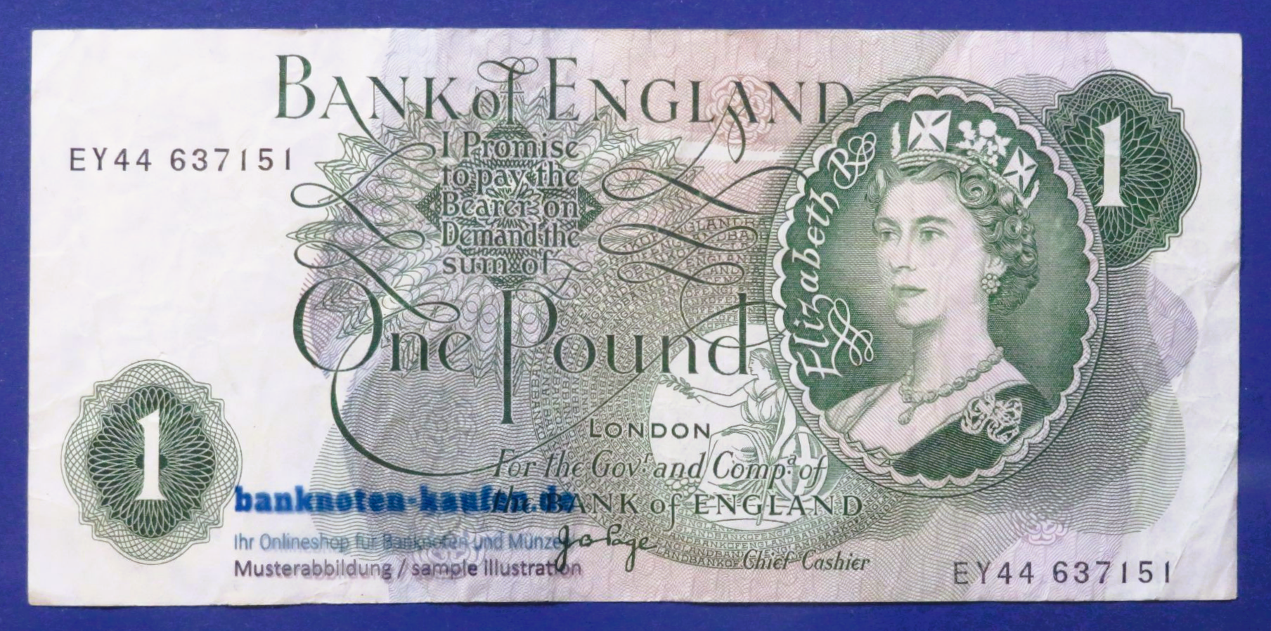 Great Britain, 1 Pound, 1960-1978ND, circulated (USED / VF), P-374g