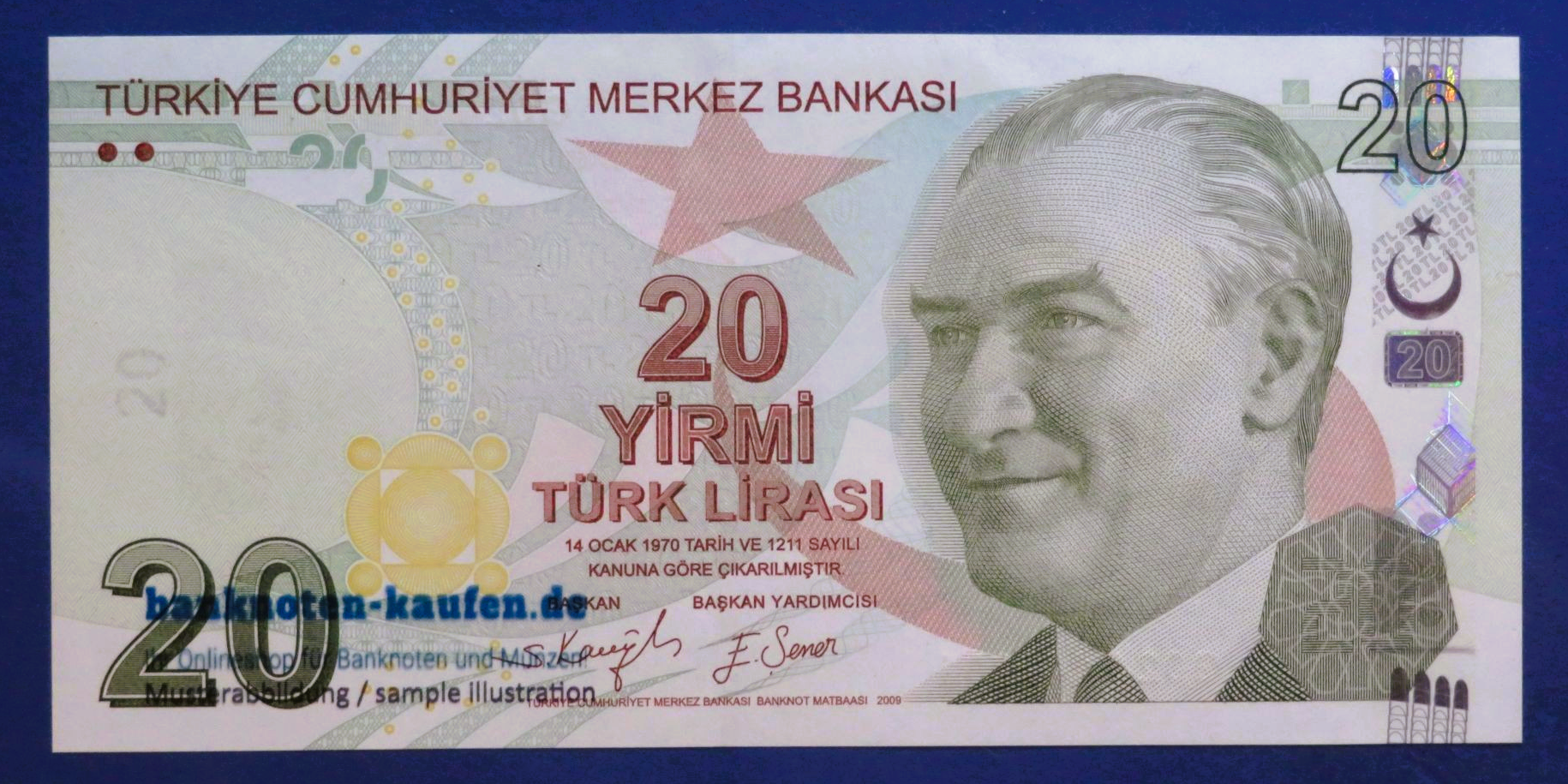 Turkey, 20 Lira, 2009, uncirculated (UNC), P-224