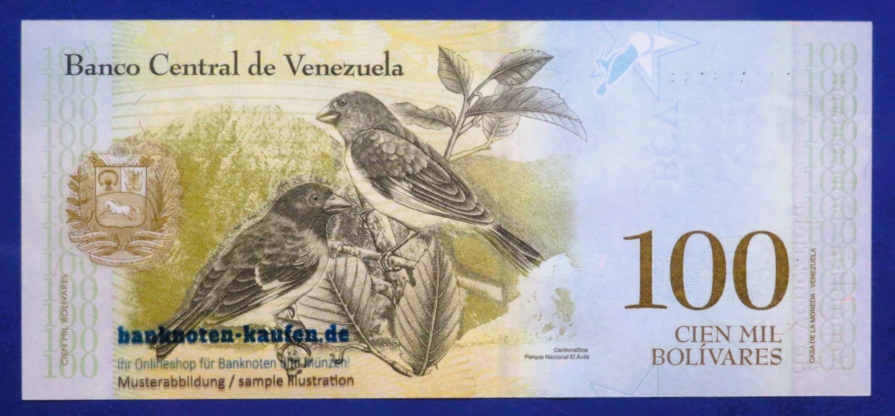 Venezuela - 100,000 Bolivares fuerte, 2017, uncirculated (UNC), P-100b1