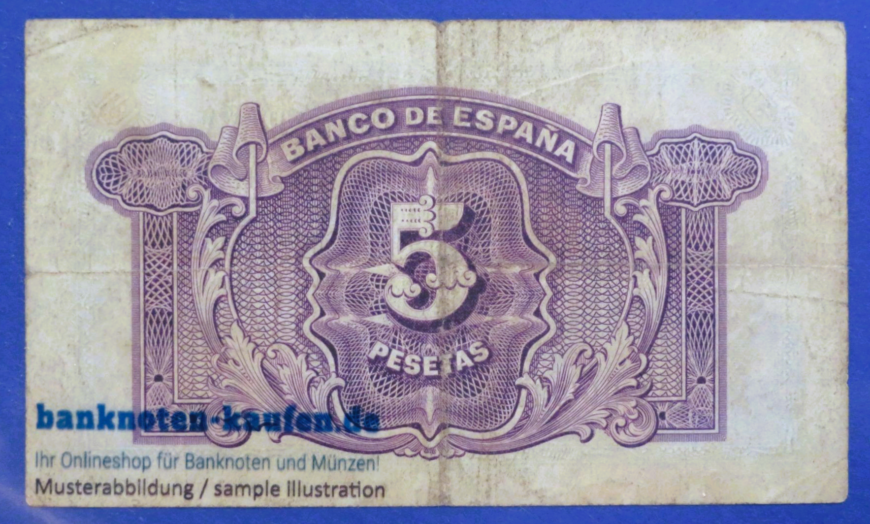 Spanien, 5 Pesetas, 1935, gebraucht (USED / F), P-85