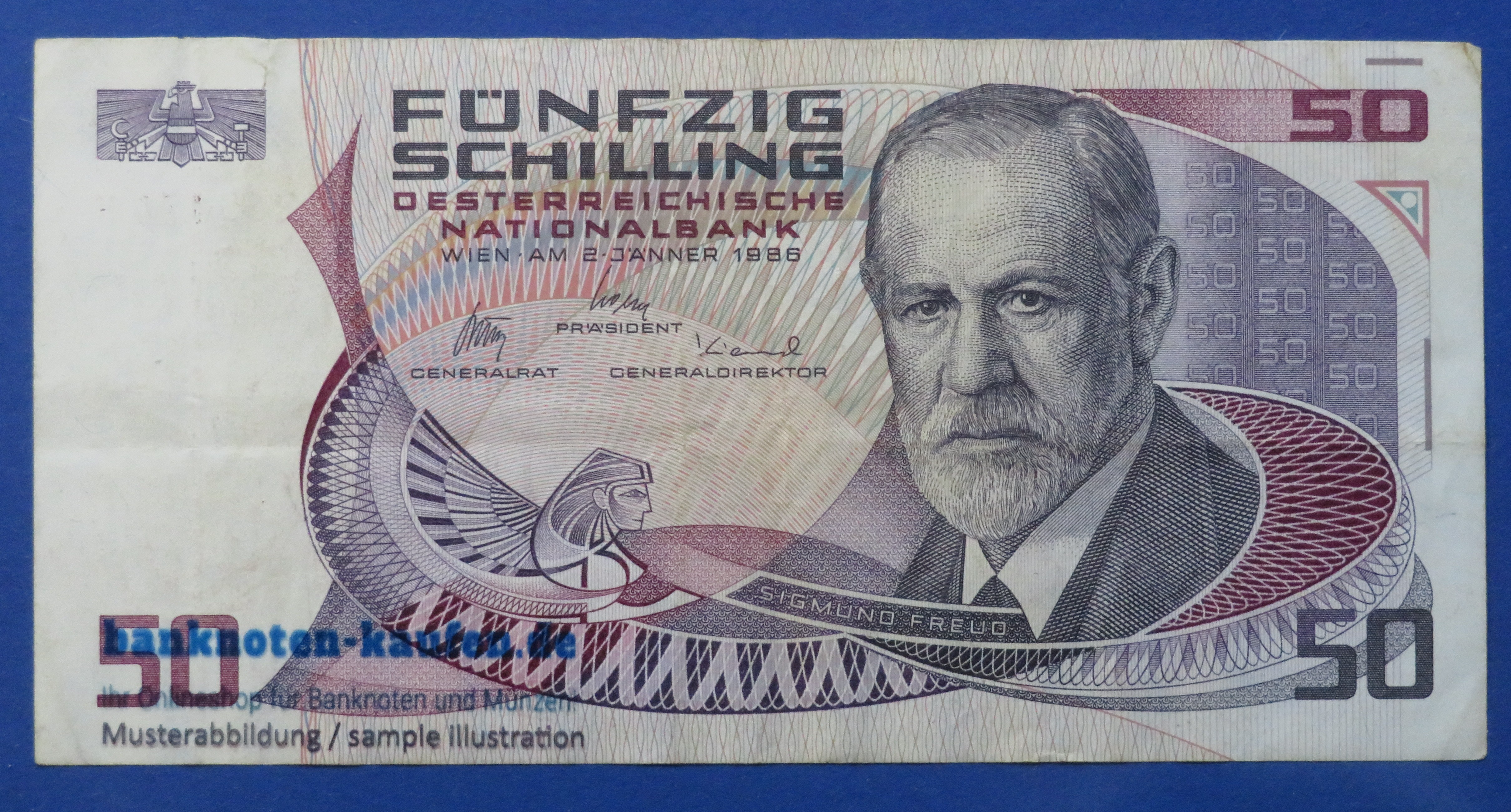 Austria, 50 Schilling, 1986, circulated (USED / F), P-149