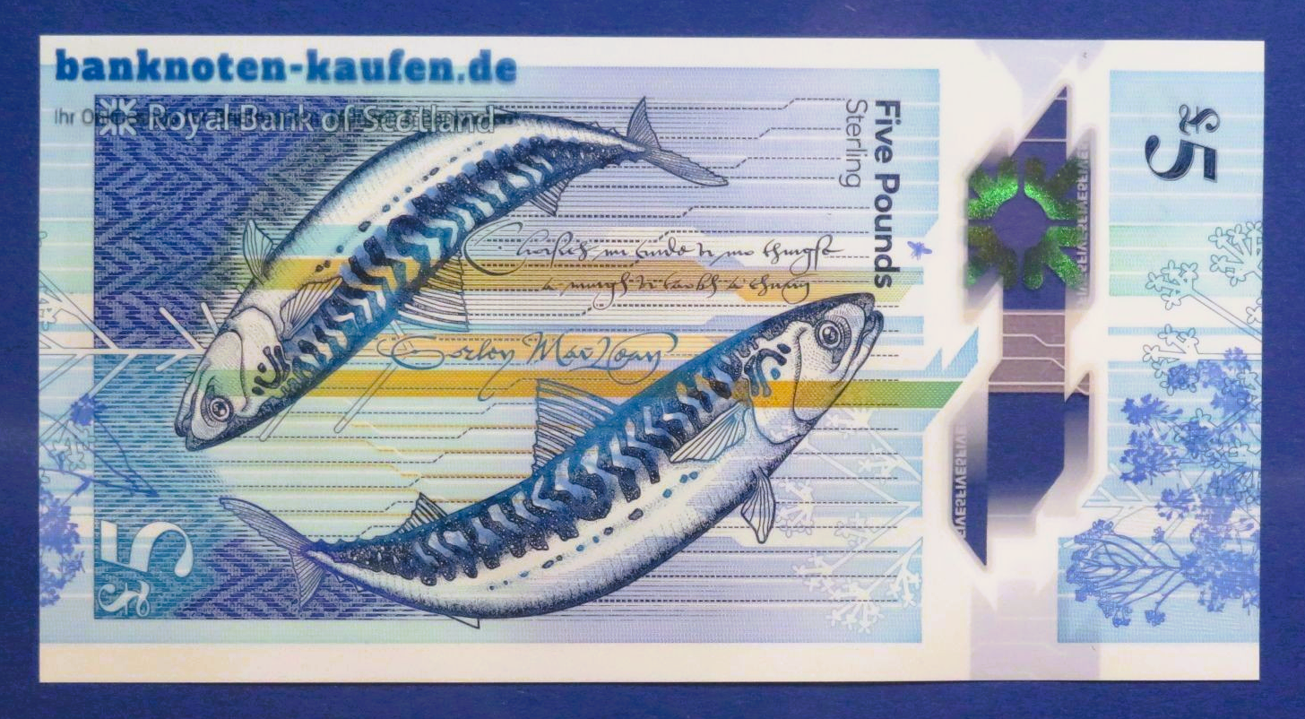 Scotland, 5 Pounds, 2016, uncirculated (UNC), Polymer, P-370a