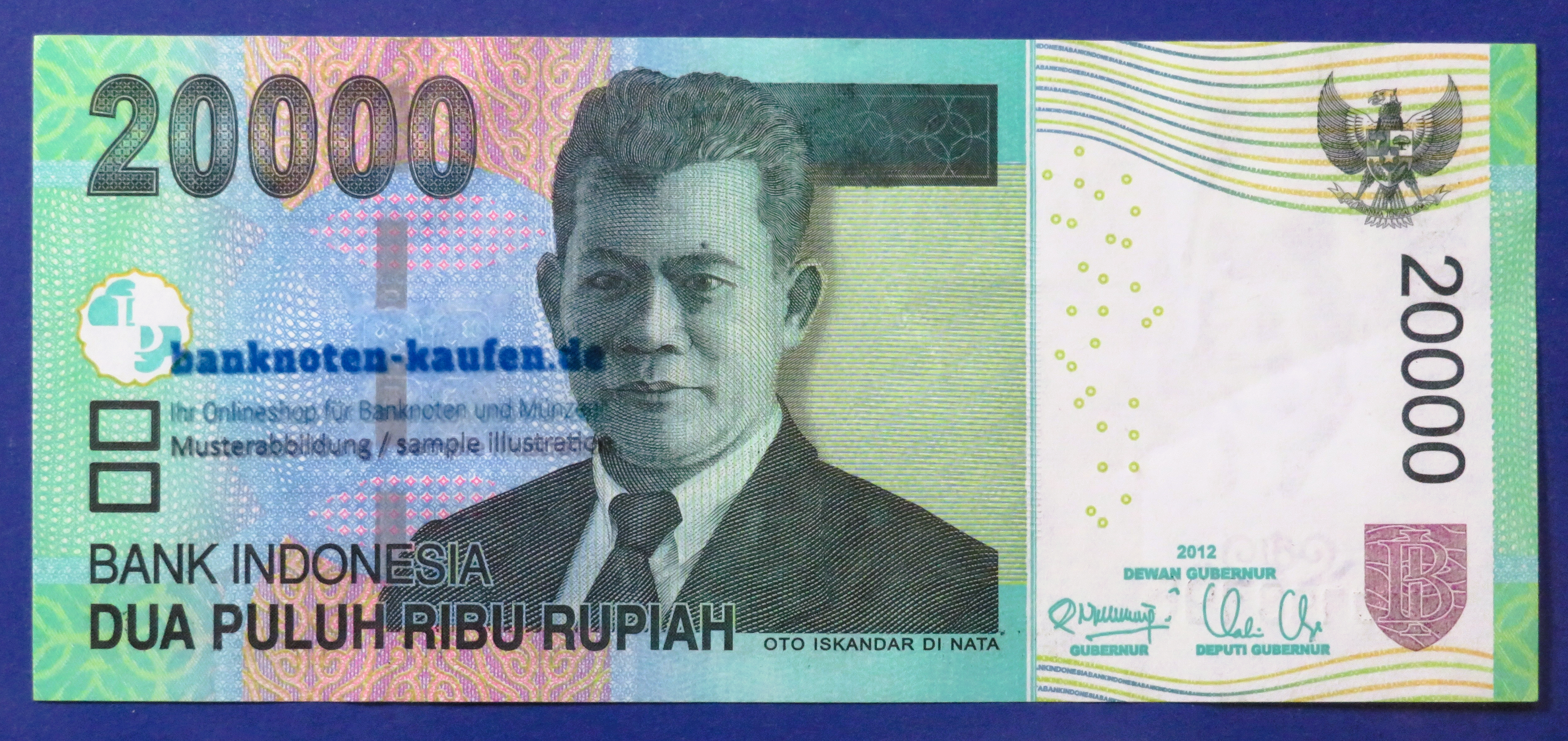 Indonesia - 20,000 Rupiah, 2012, circulated (USED / VF+), P-151