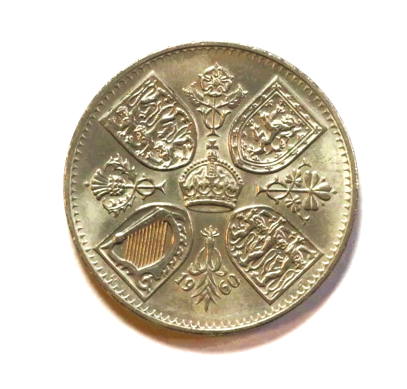 Great Britain - EZM 8: 5 Shilling-coin, 1960, circulated (USED / vf), Commemorative issue