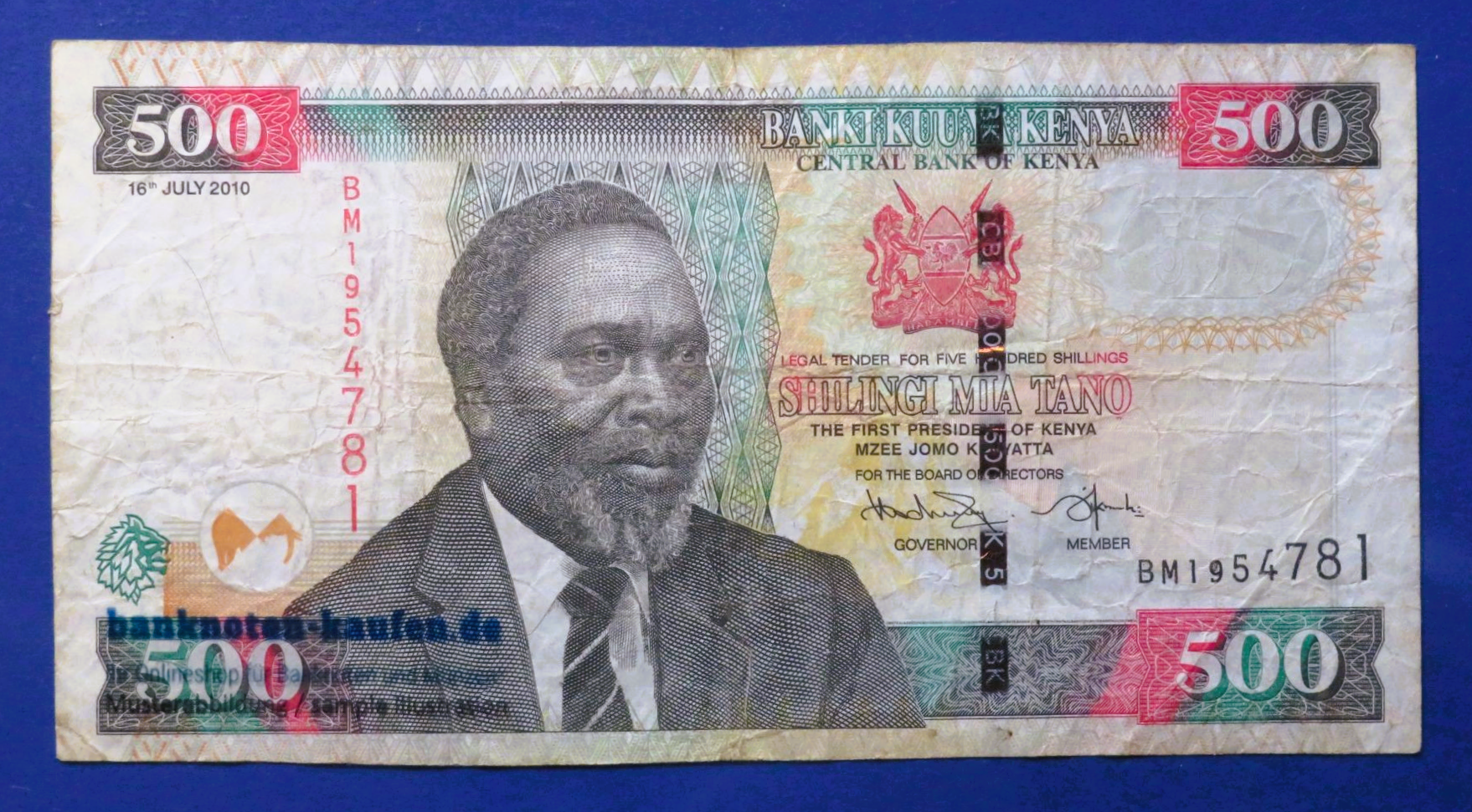 Kenia, 500 Shillings, 2010, gebraucht (USED / F), P-50e