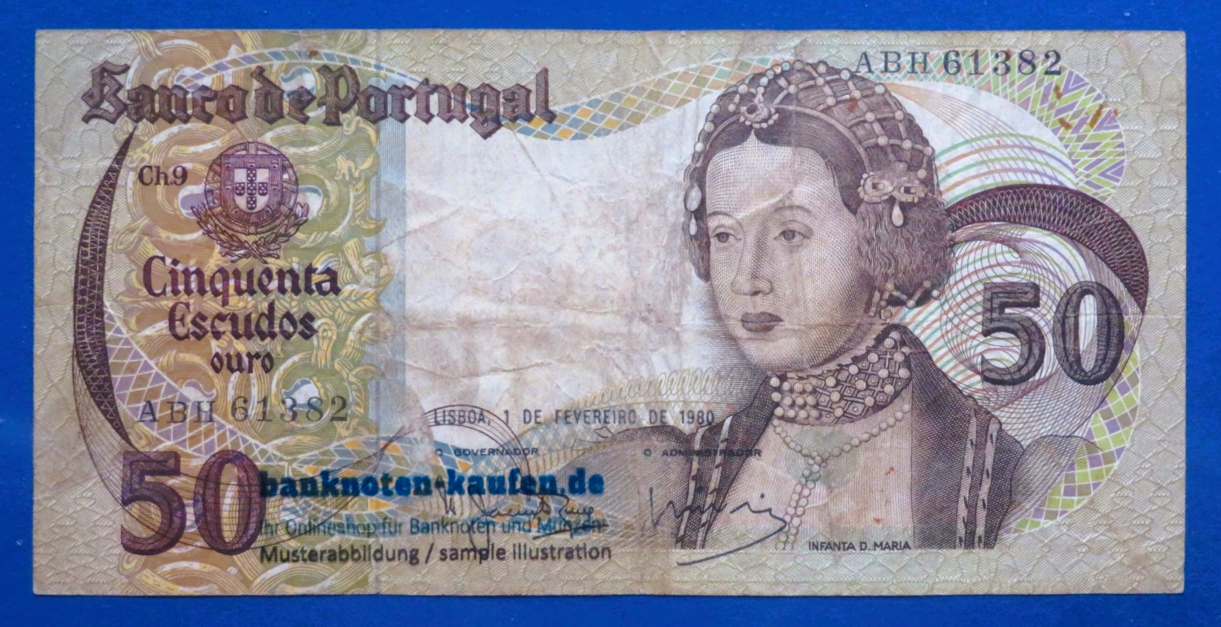 Portugal, 50 Escudos, 1980, gebraucht (USED / F), P-174b