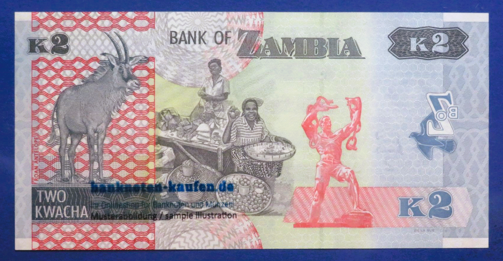 Zambia, 2 Kwacha, 2022, uncirculated (UNC), P-56d
