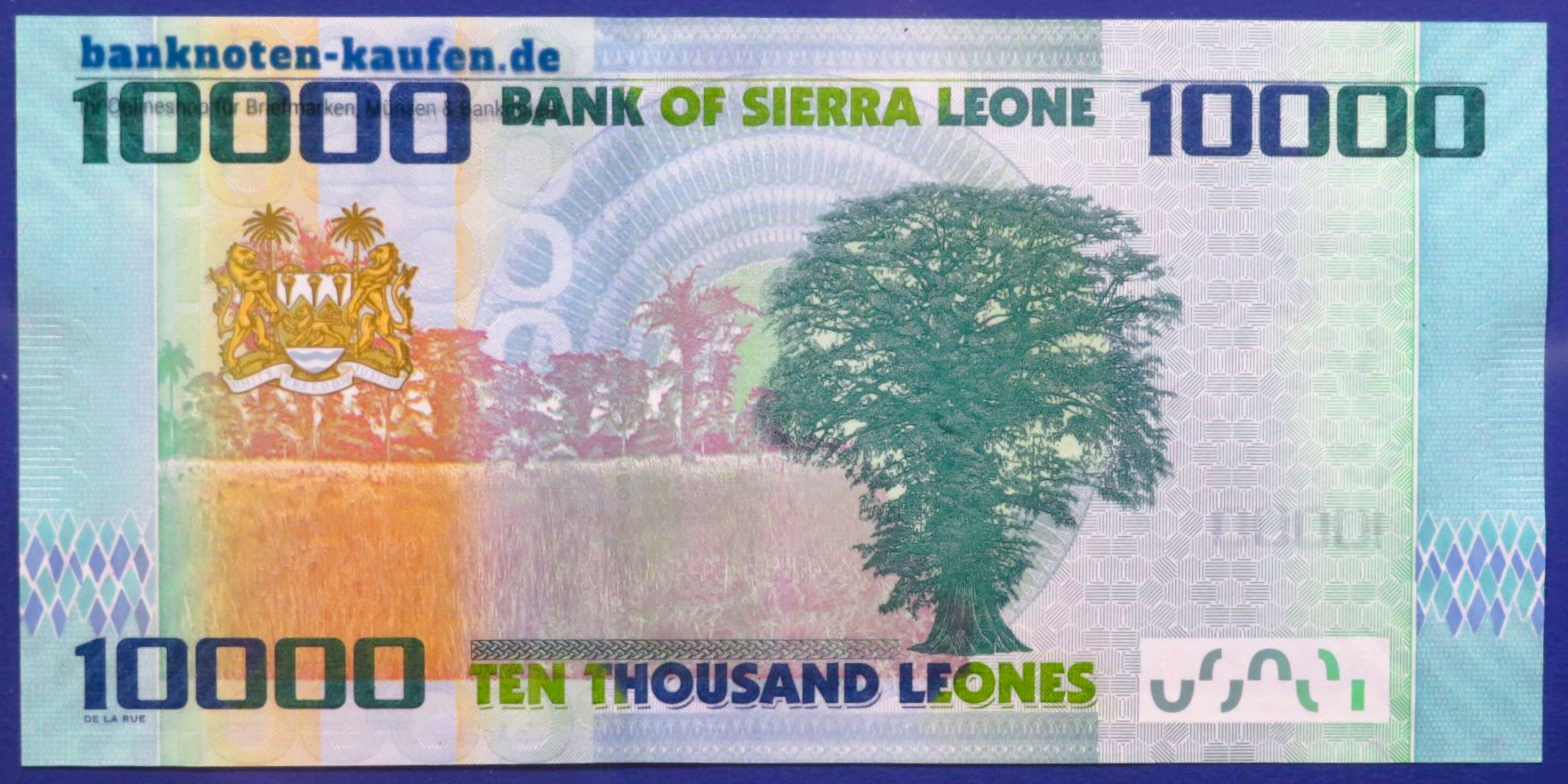 Sierra Leone - 10,000 Leones, 2021, uncirculated (UNC), P-33f