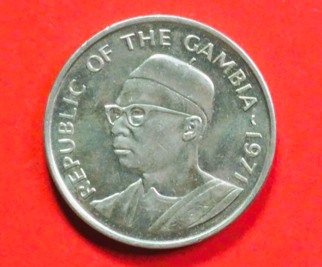 Gambia, 50 Bututs, 1971, gebraucht (used / ss-vz), # 12
