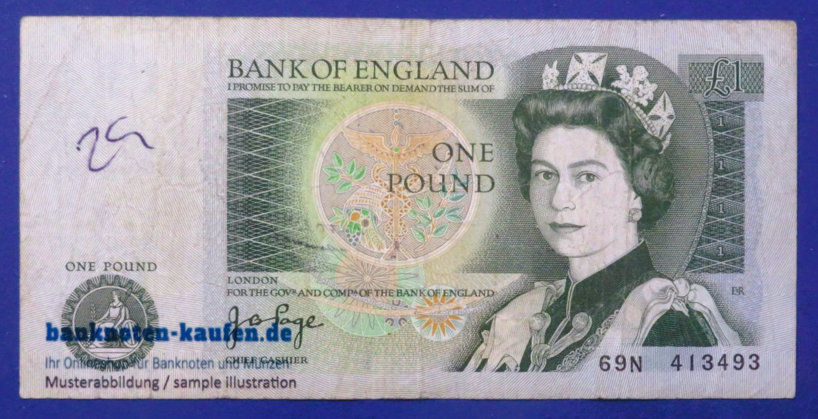 Great Britain, 1 Pound, 1978-1984ND, circulated (USED / F), P-377a