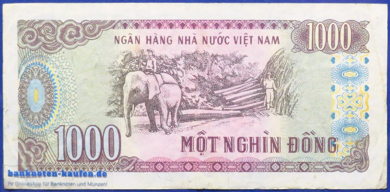 Vietnam, 1.000 Dong, 1988, gebraucht (USED / VF), P-106