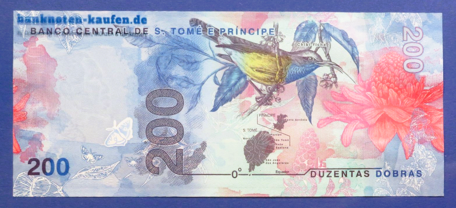 Sao Tome e Principe, 200 Dobras, 2021, kassenfrisch (UNC), P-78