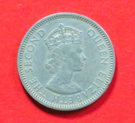 Ostkaribische Staaten: 25 Cents, 1955-1965, gebraucht (used / ss), # 6