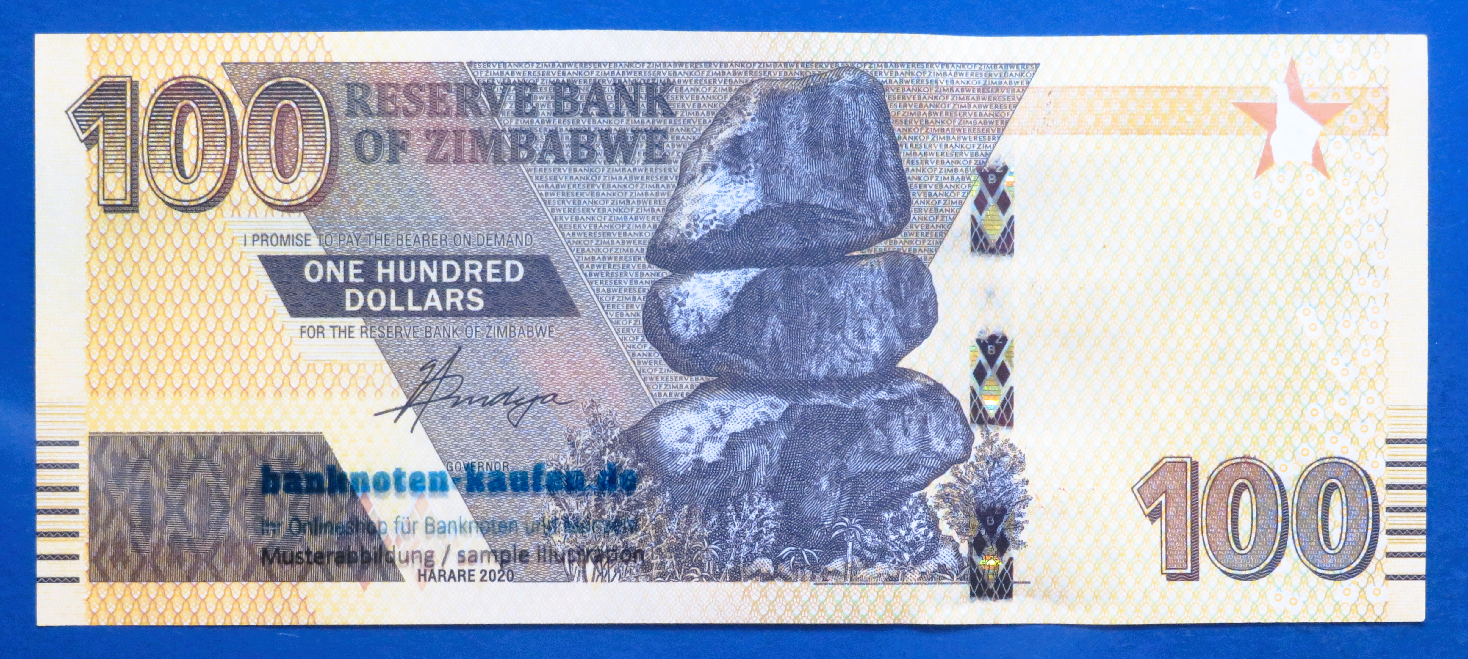 Zimbabwe, 100 Dollars, 2020, extremely fine (XF+), P-106a