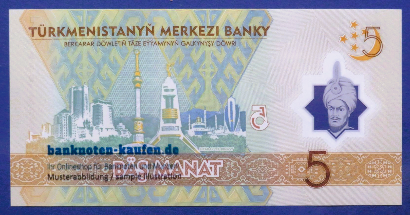 Turkmenistan, 5 Manat, 2025, uncirculated (UNC), Polymer, Commemorative issue, P-new