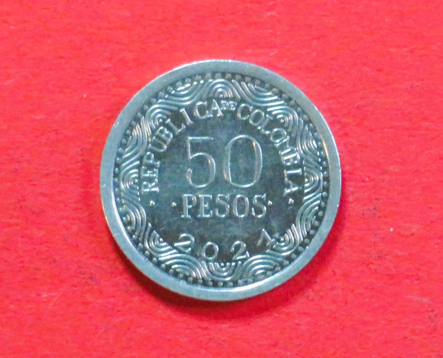 Kolumbien:  50 Pesos, 2012+, gebraucht (used / vz), # 122