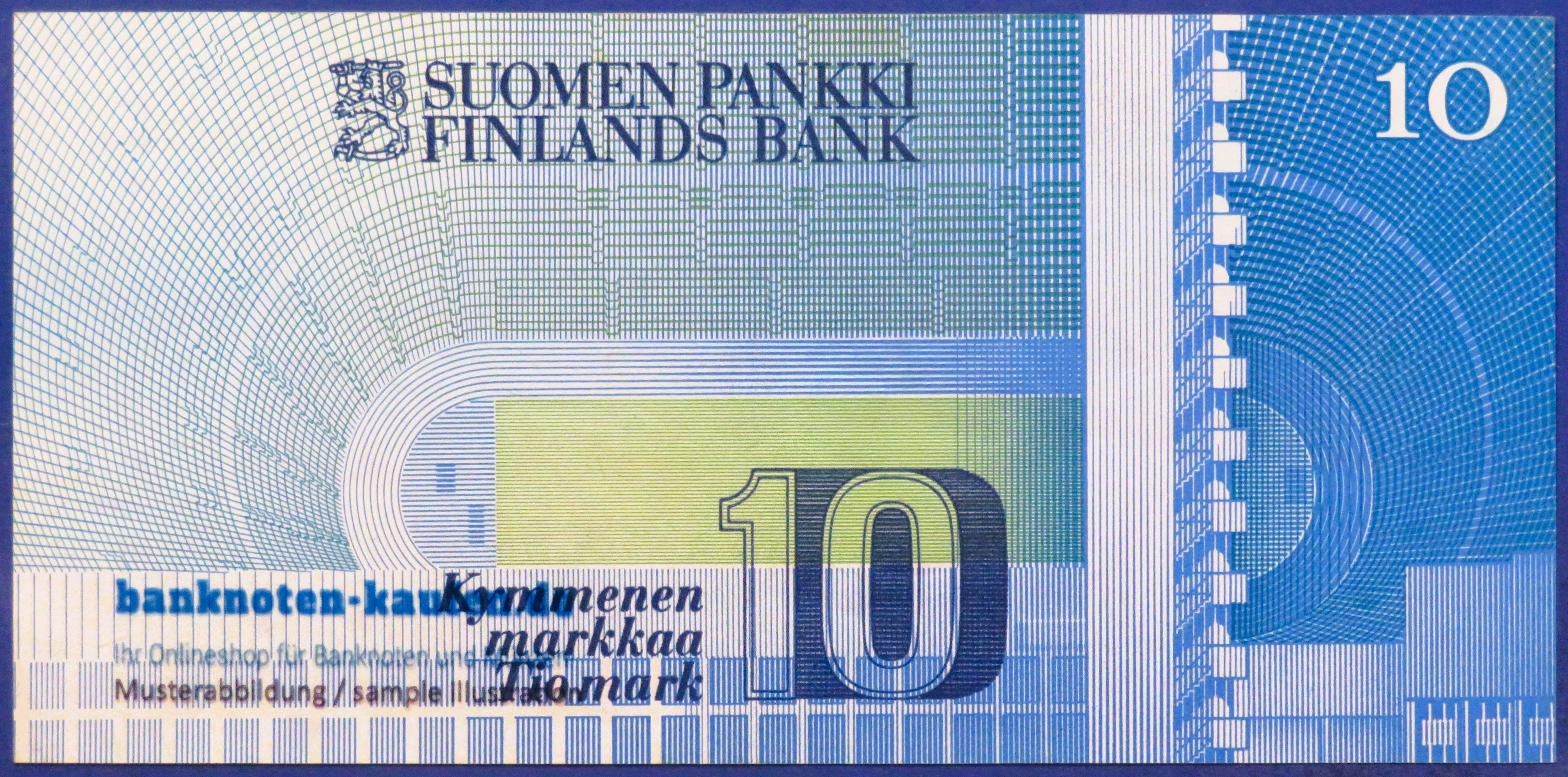Finnland, 10 Markkaa, 1986, gebraucht (USED / VF), P-113