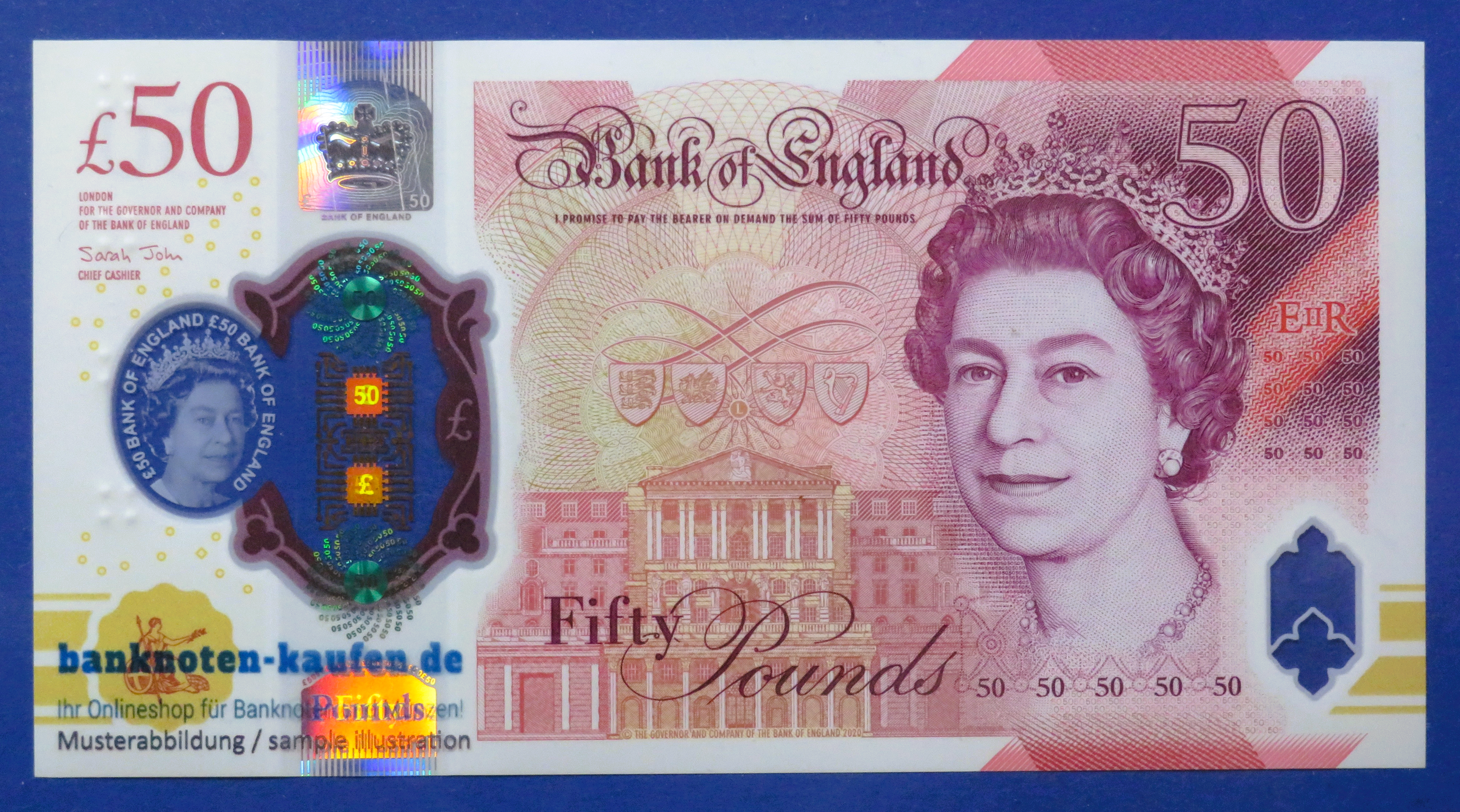 Great Britain, 50 Pounds, 2020, about uncirculated (AU), Polymer, P-397 