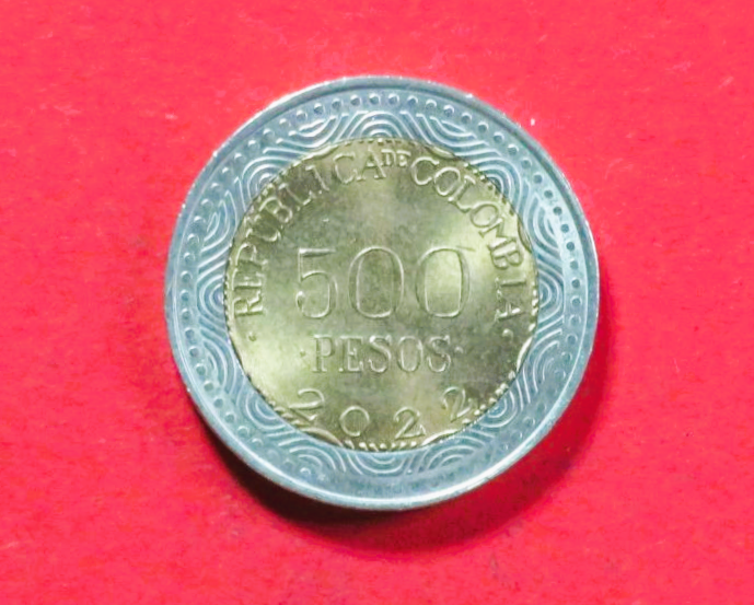 Kolumbien:  500 Pesos, 2012+, gebraucht (used / vz), # 125