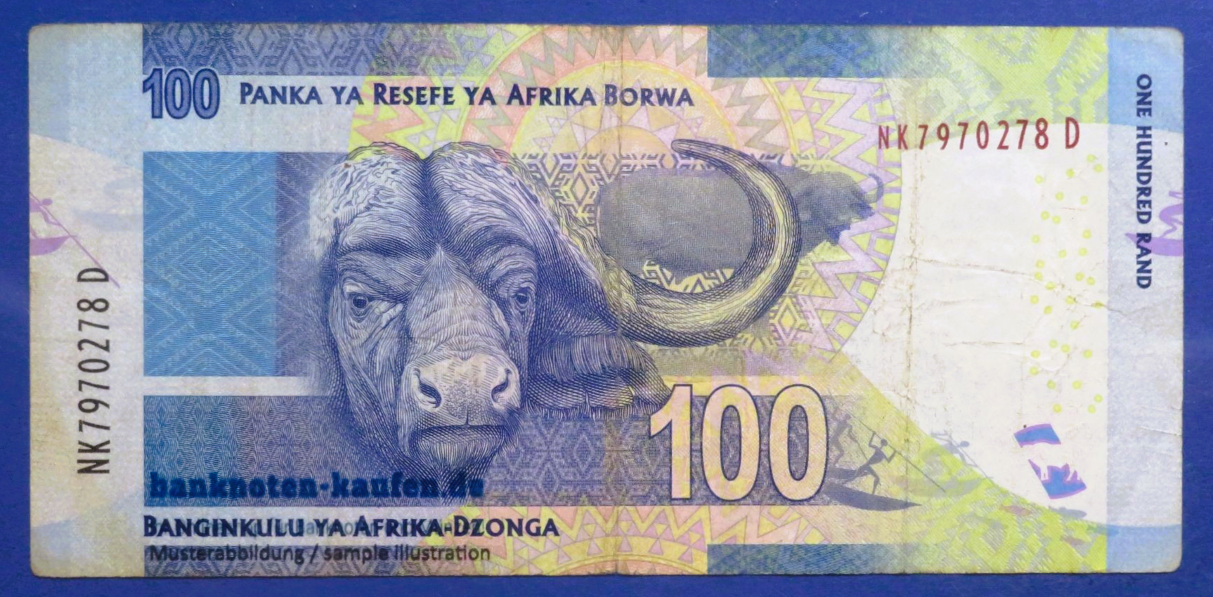 South Africa, 100 Rand, ND (2013-16), circulated (USED / F), P-141b