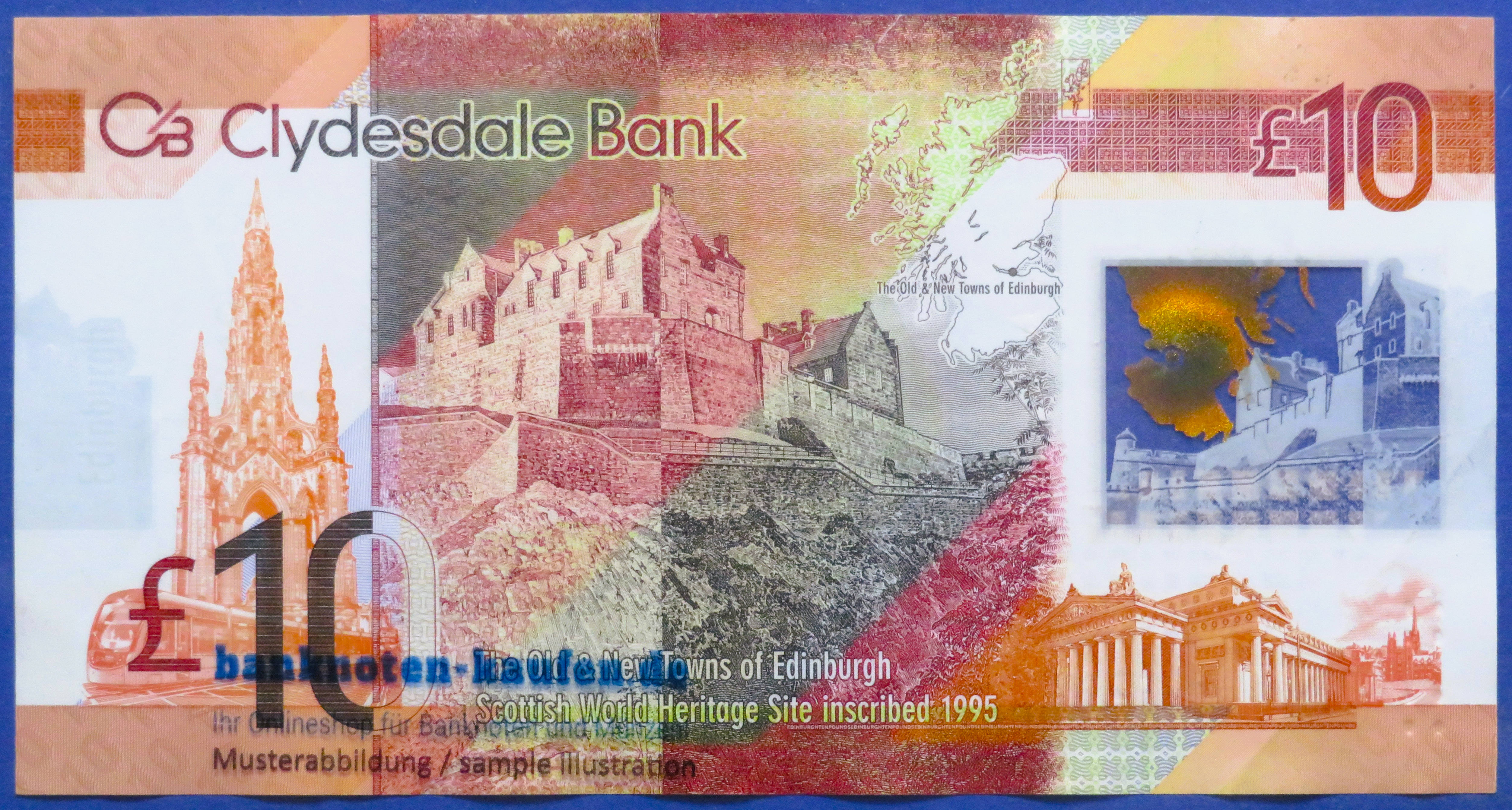 Schottland, 10 Pounds, 2016, gebraucht (USED / VF), Polymer, P-131