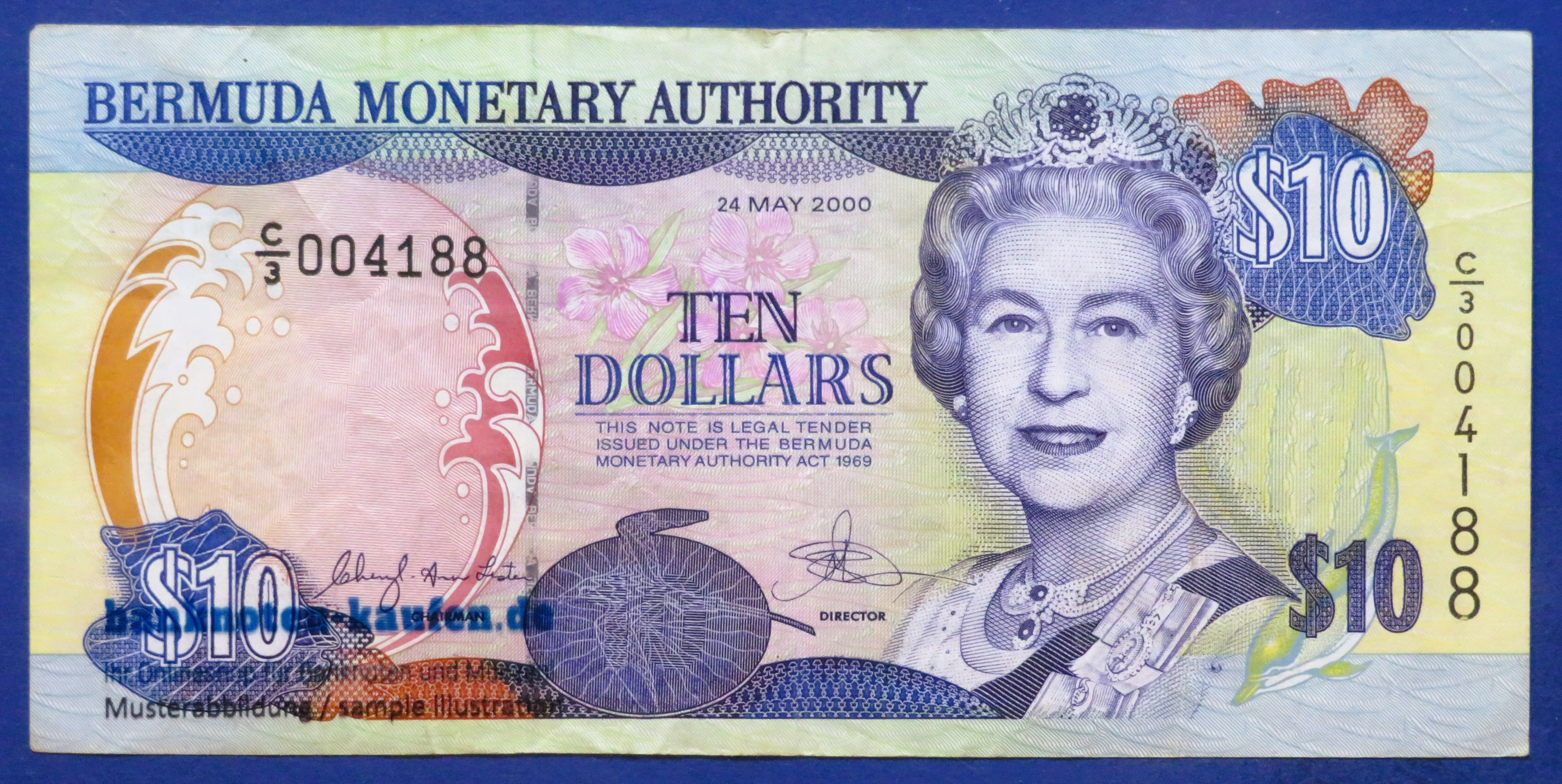 Bermuda, 10 Dollars, 2000, circulated (USED / VF), P-52a