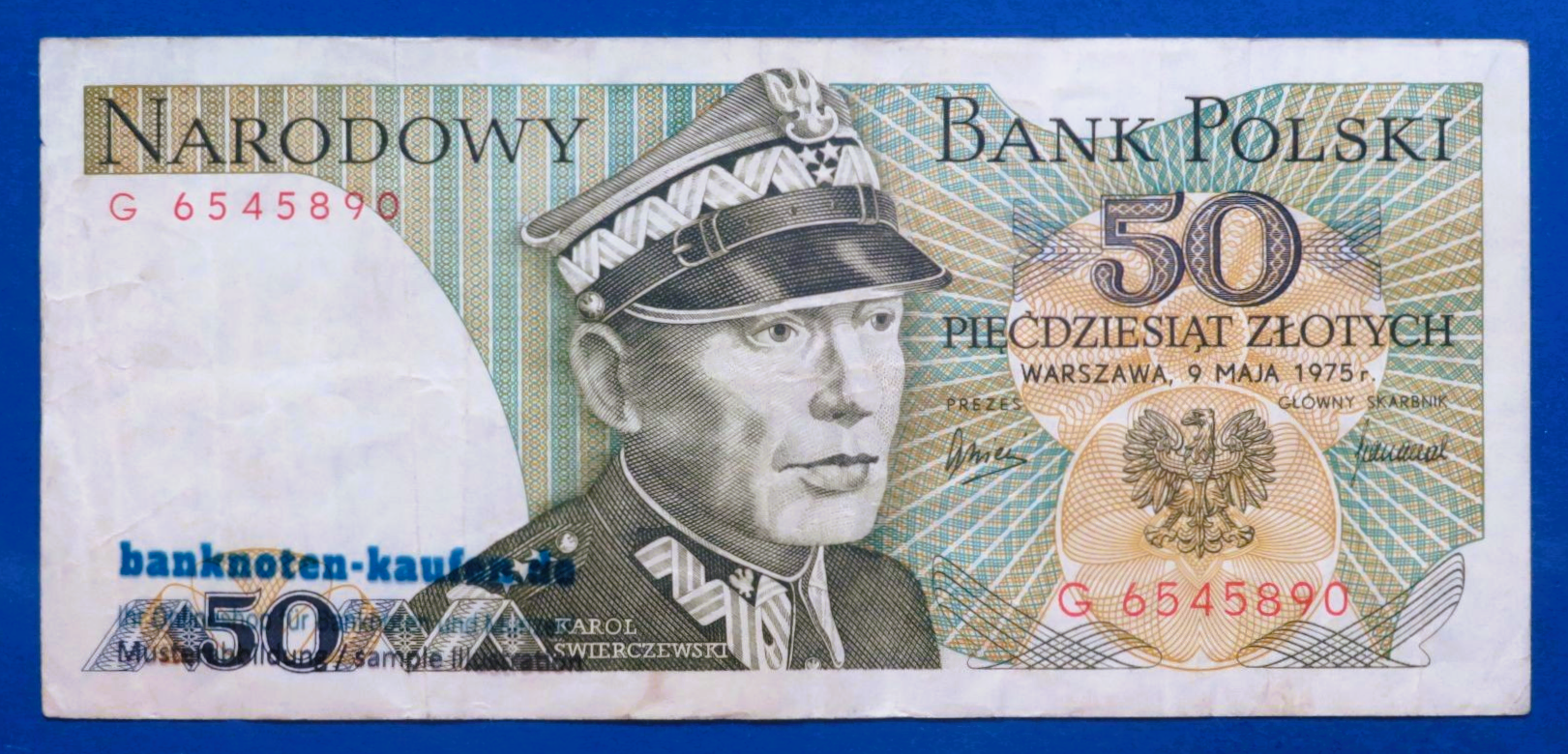 Poland, 50 Zloty, 1975, circulated (USED / VF), P-142a