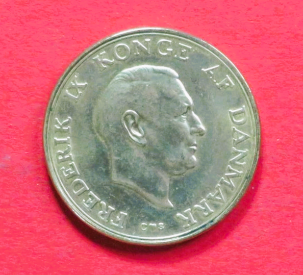 Denmark:  2 Kroner, 1947-1959, circulated (used / vf), # 61
