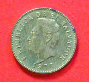 El Salvador: 1 Centavo, 1977, gebraucht (used / ss-vz), # 18.1