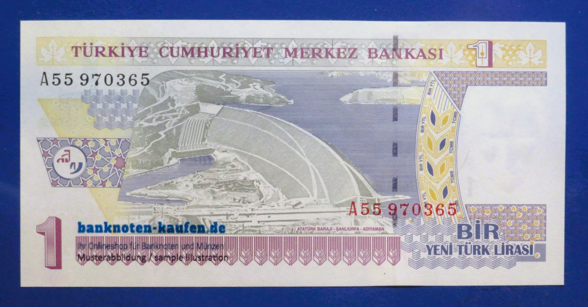 Turkey, 1 Yeni Lira, 2005, uncirculated (UNC), P-216