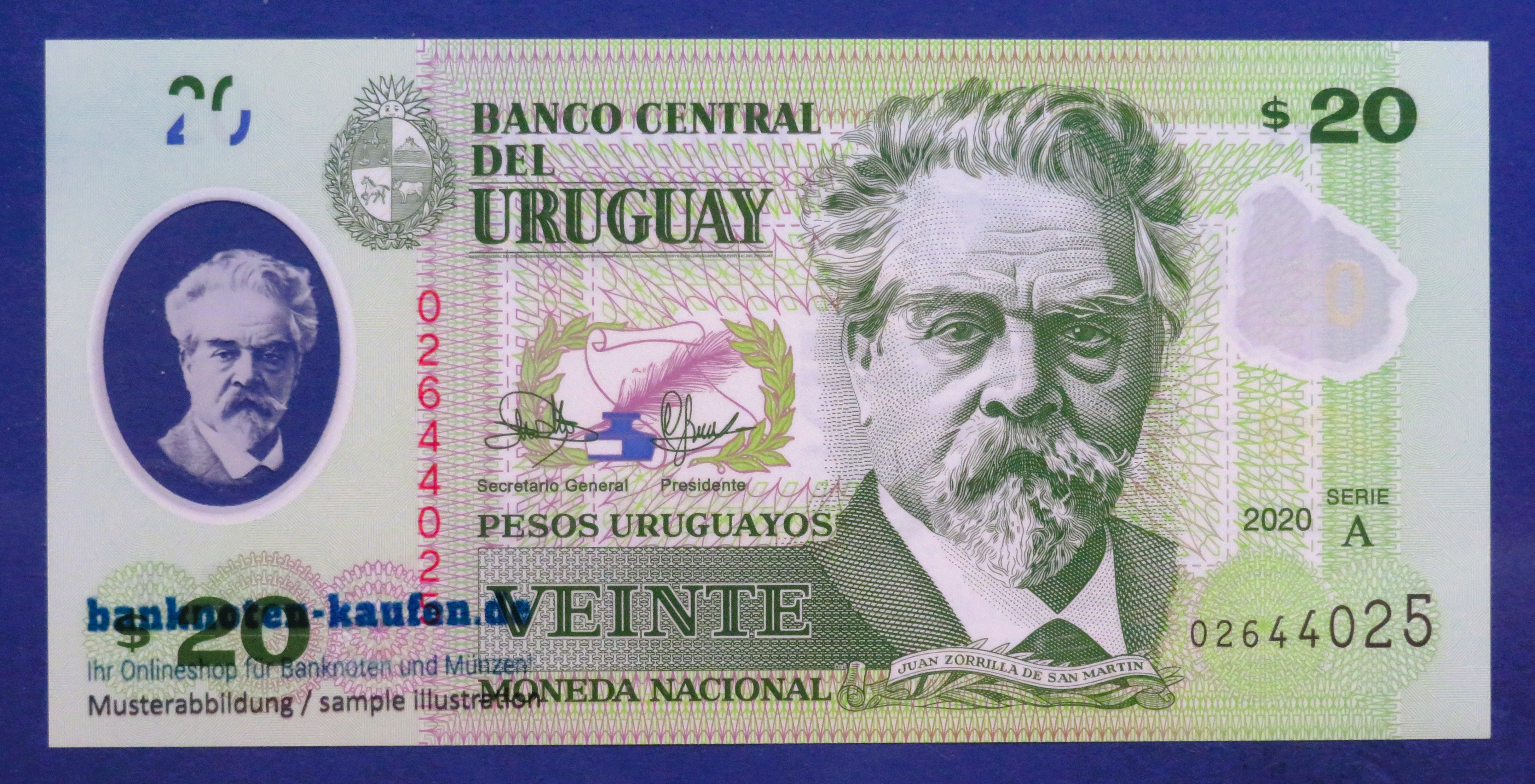 Uruguay, 20 Pesos Uruguayos, 2020, uncirculated (UNC), Polymer, P-101