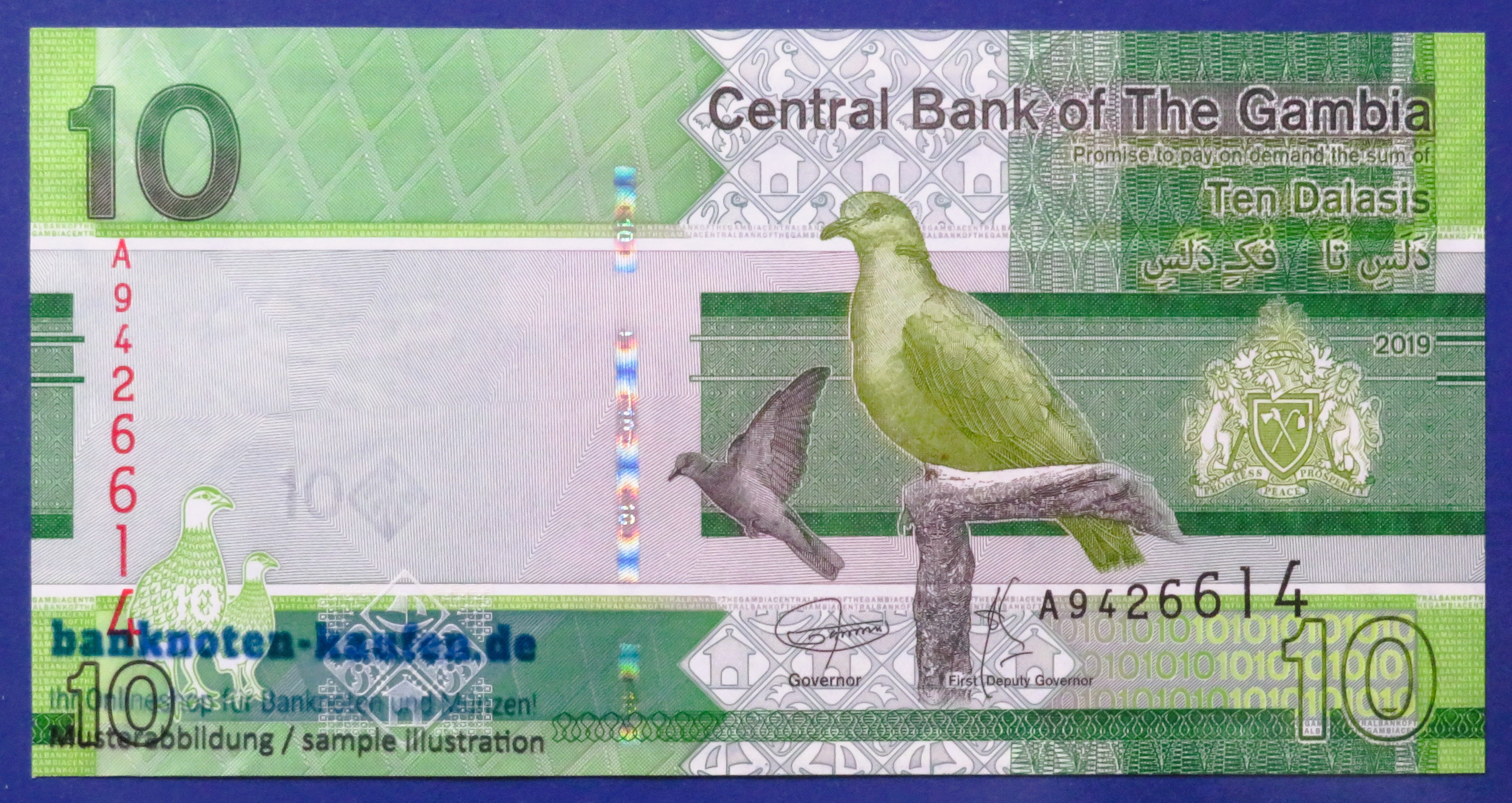 Gambia, 10 Dalasis, 2019, uncirculated (UNC), P-38