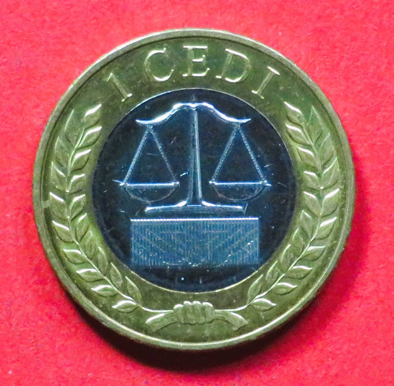Ghana: 1 Cedi, 2022, gebraucht (used / vz)