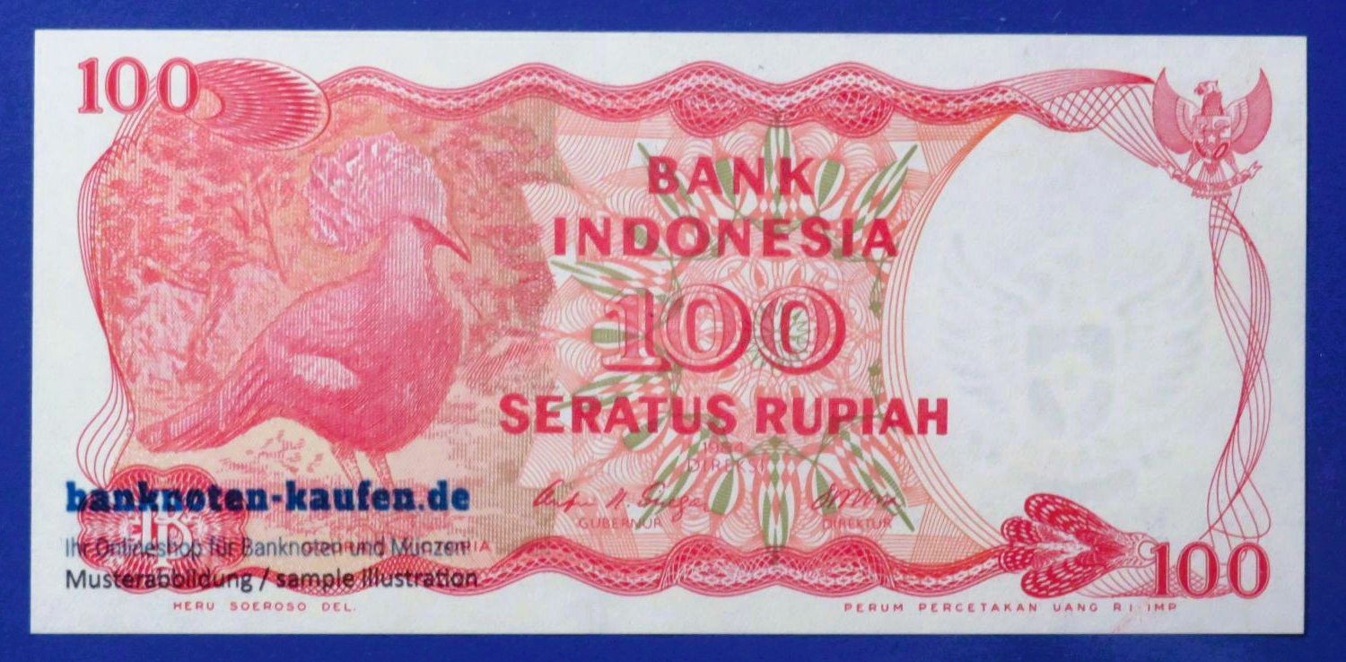 Indonesien, 100 Rupiah, 1984, fast kassenfrisch (AU), P-122