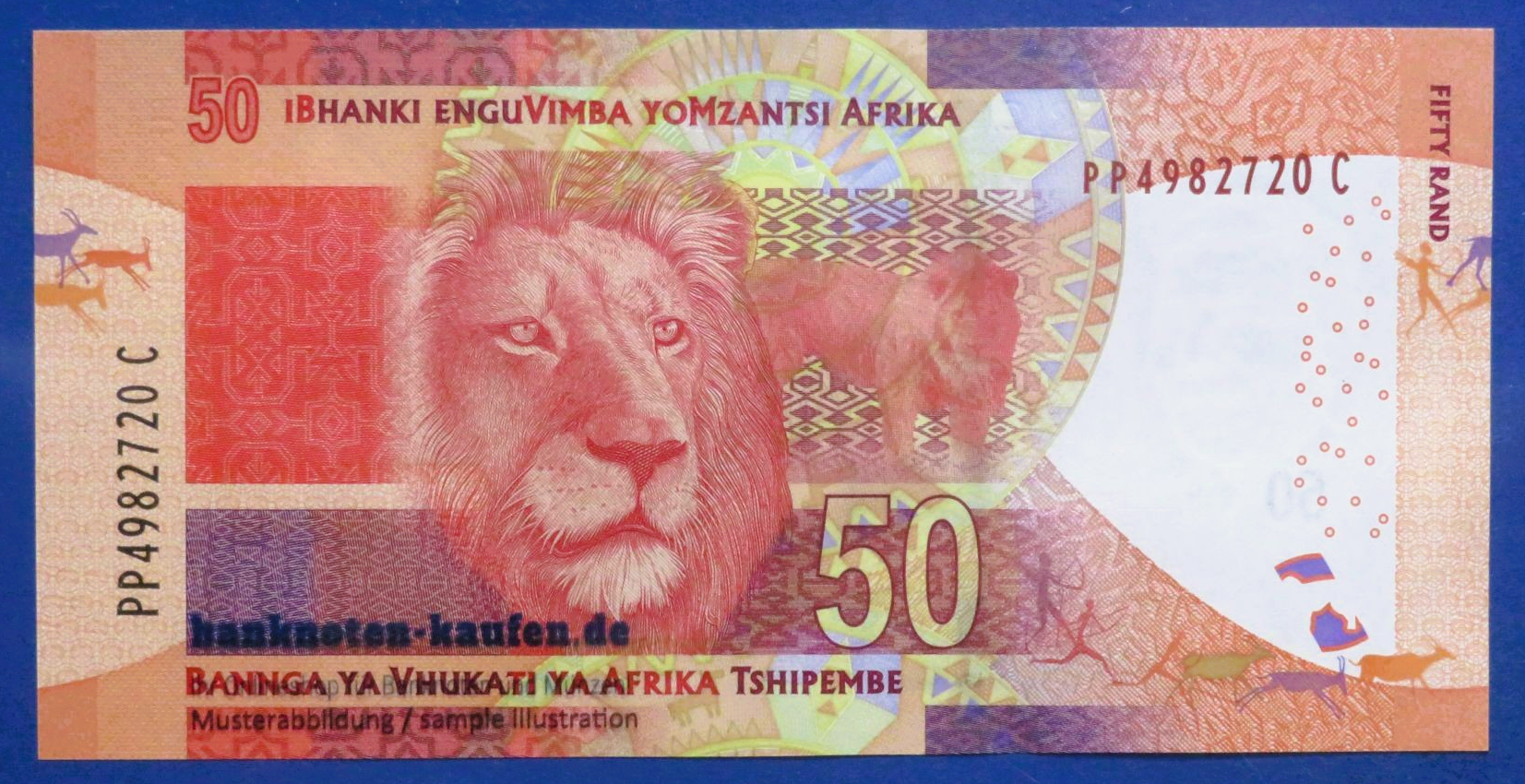 South Africa, 50 Rand, ND (2013-16), uncirculated (UNC), P-140b