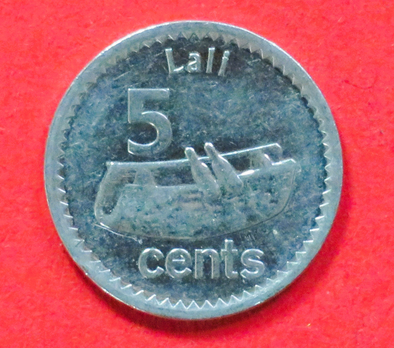 Fidschi: 5 Cents, 2012+, gebraucht (used / ss-vz), # 196