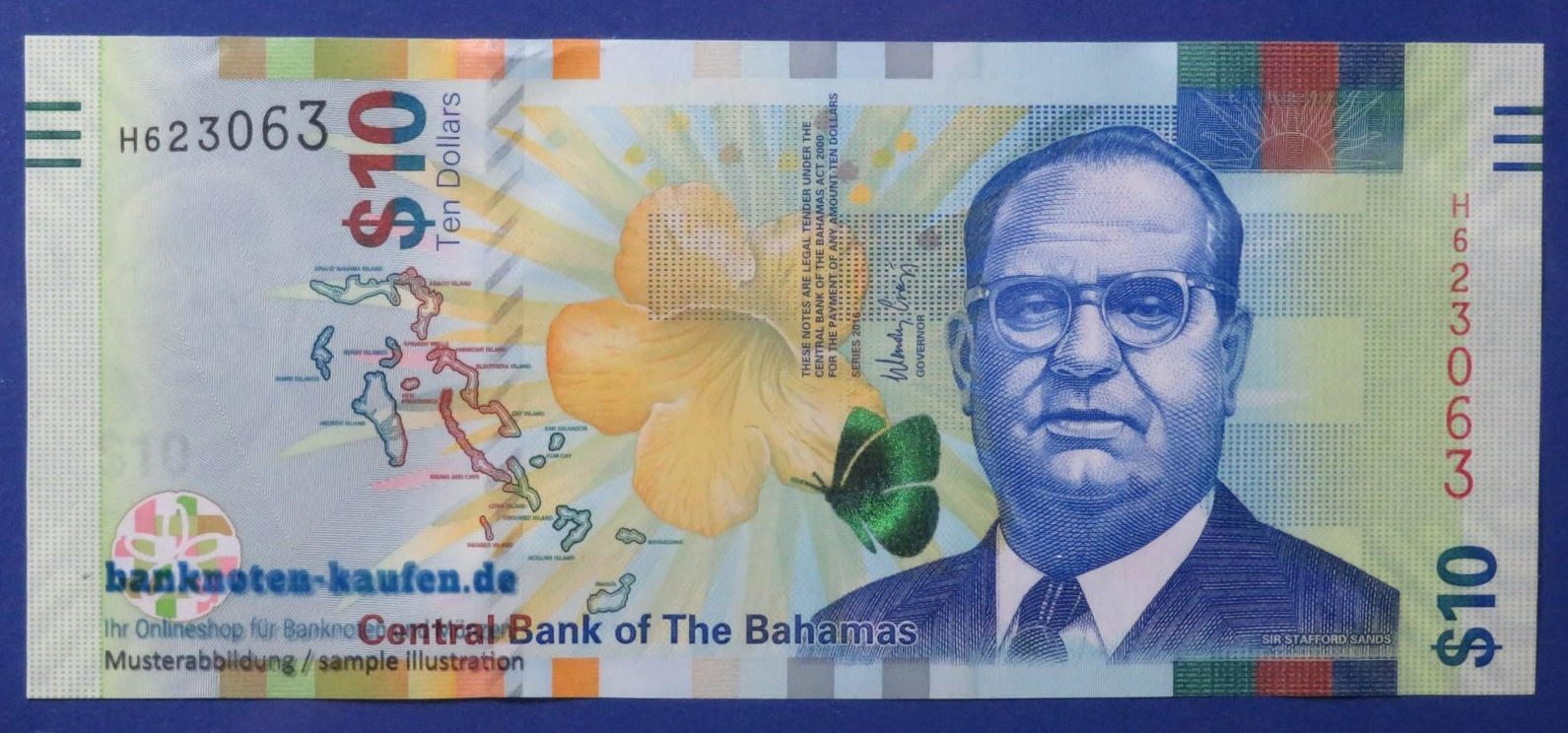 Bahamas, 10 Dollars, 2016, uncirculated (UNC), P-79