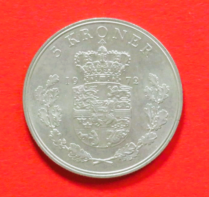 Dänemark:  5 Kroner, 1960-1972, gebraucht (used / ss-vz), # 71