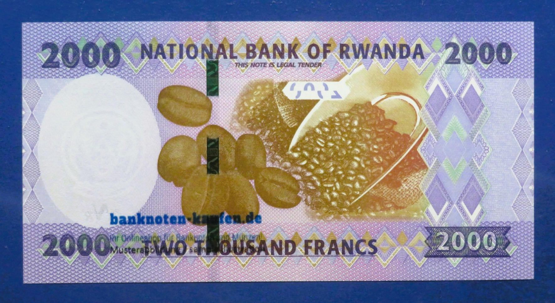 Rwanda - 2,000 Francs, 2024, uncirculated (UNC), P-44