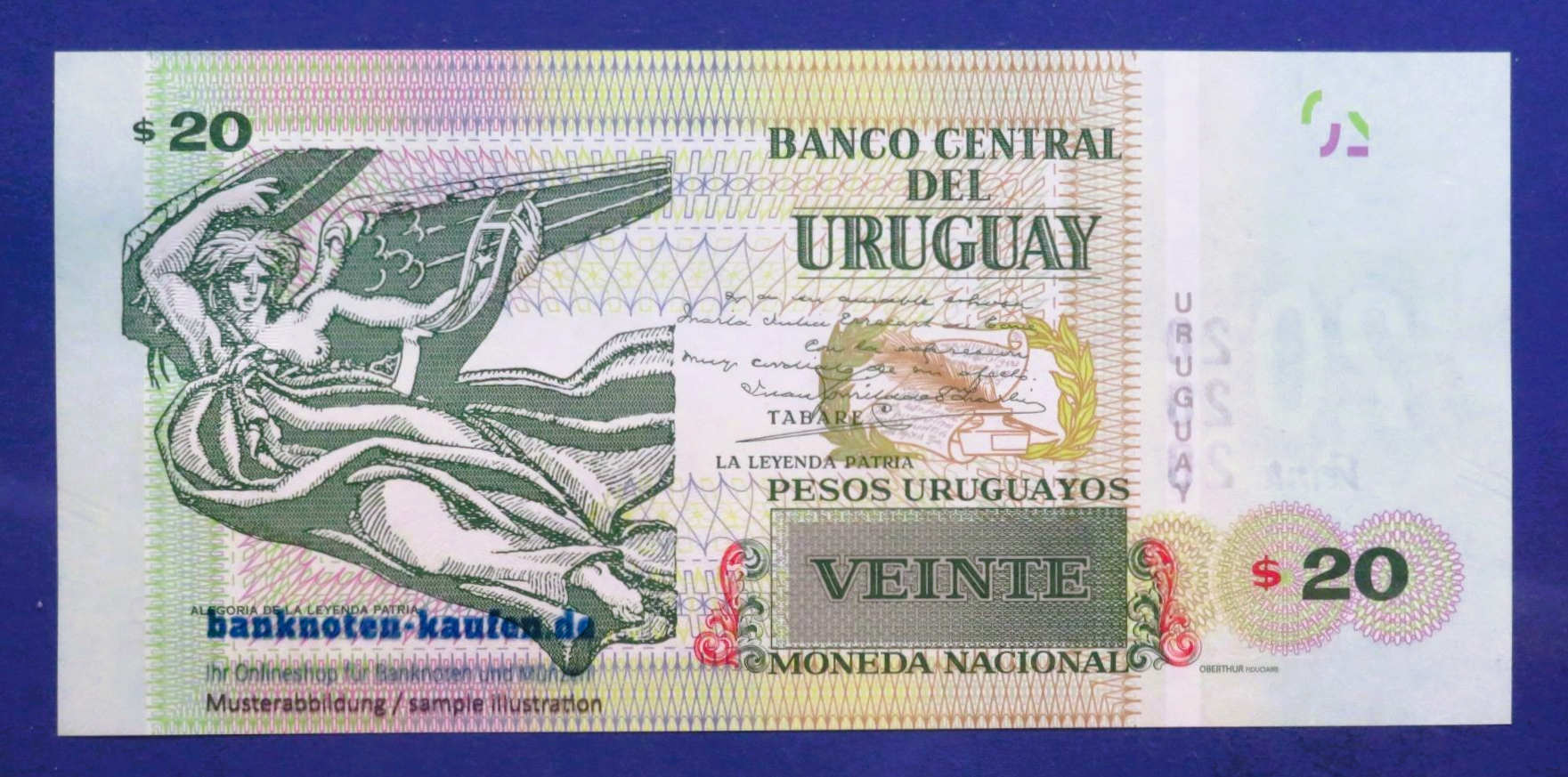 Uruguay, 20 Pesos Uruguayos, 2018, uncirculated (UNC), P-93b