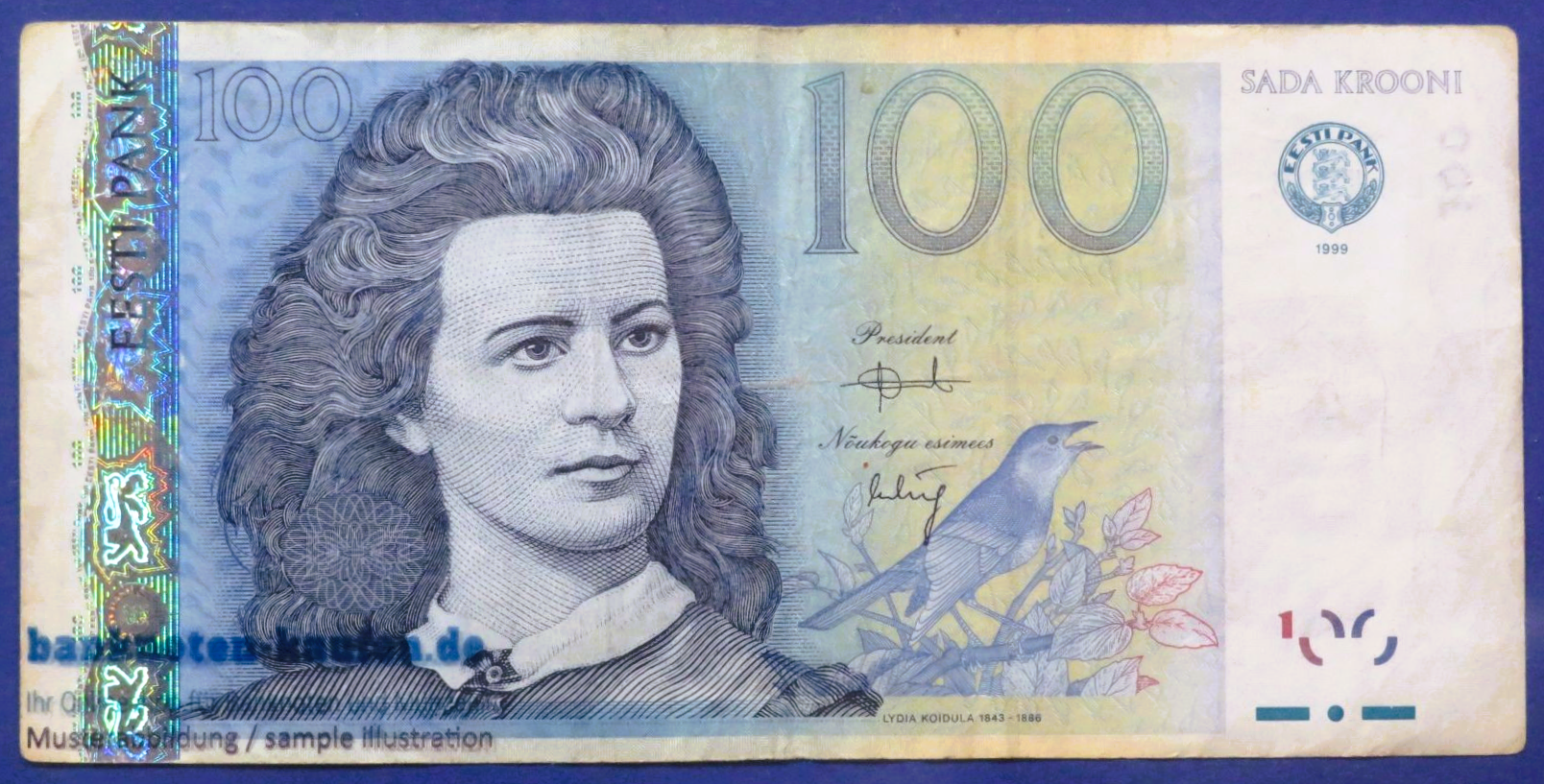 Estonia, 100 Krooni, 1999, circulated (USED / VF-), P-82